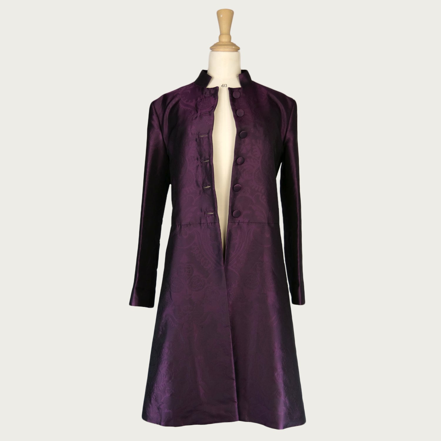 Women s Purple Comper Cathedral Frock Coat Sample size small